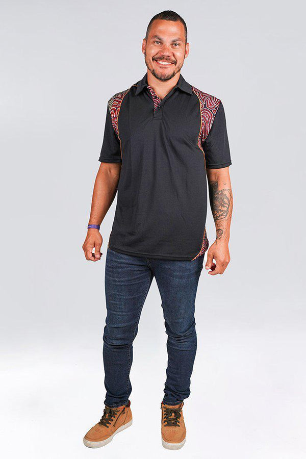 Our Many Tribes UPF 50 Bamboo Contrast Unisex Polo Shirt