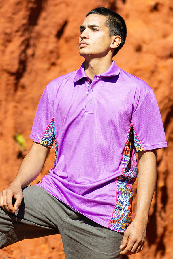 Celebration Purple Bamboo (Simpson) Unisex Polo Shirt