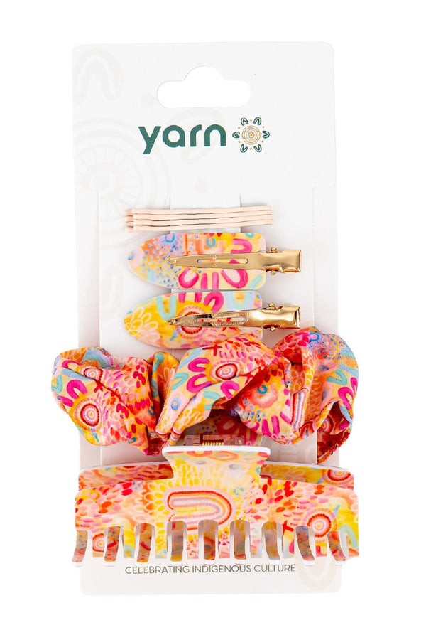 Flourishing Blooms Scrunchie & Hair Accessories Set