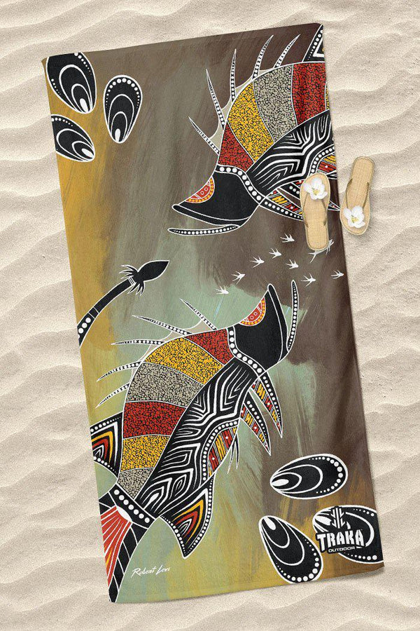 Barramundi Hunt Beach Towel