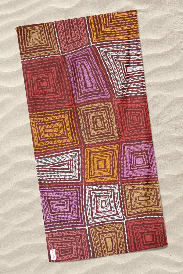 Karnta Jukurrpa Beach Towel