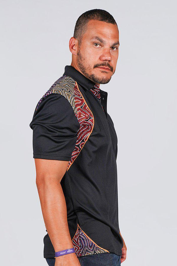 Our Many Tribes UPF 50 Bamboo Contrast Unisex Polo Shirt