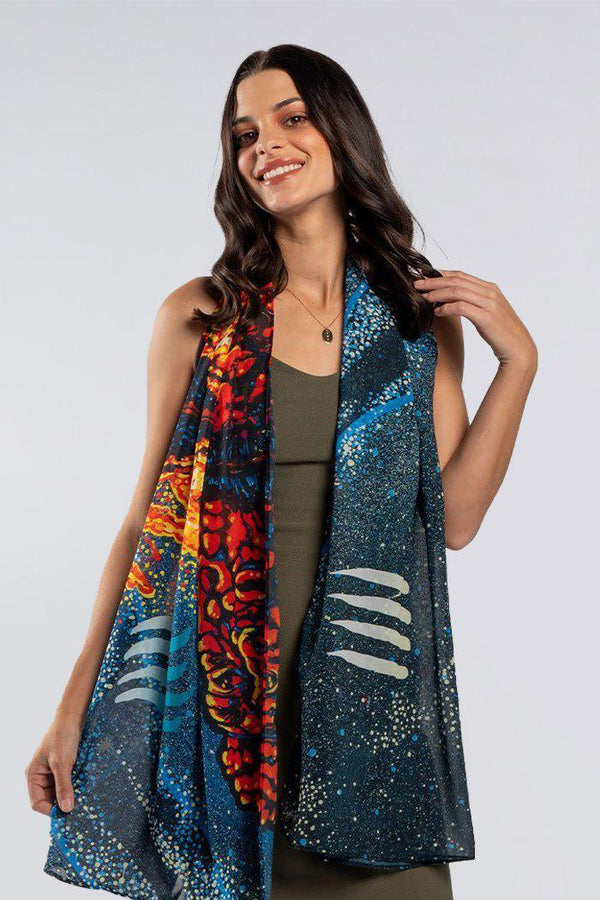 Heal Country - Elements Rectangle Chiffon Scarf