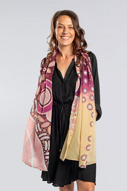 Learn Heal Grow Rectangle Chiffon Scarf