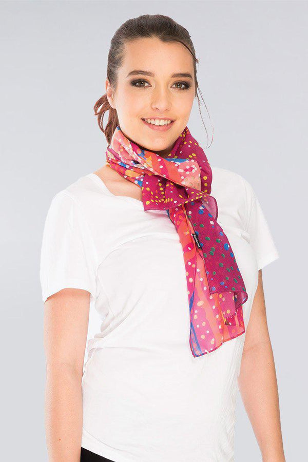 Mother's Country Rectangle Chiffon Scarf