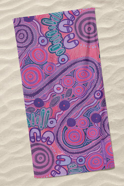 Danjoo (Purple) Beach Towel
