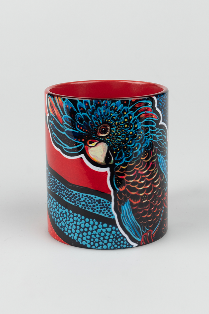 Cockatoo Firebird Ceramic Coffee Mug