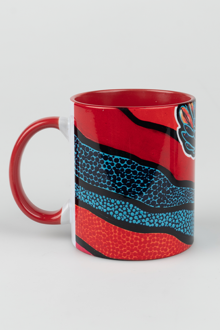 Cockatoo Firebird Ceramic Coffee Mug