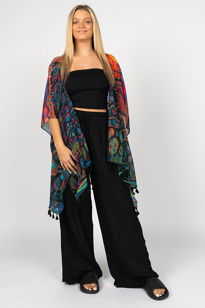 Currumbin Sunset Chiffon Shawl