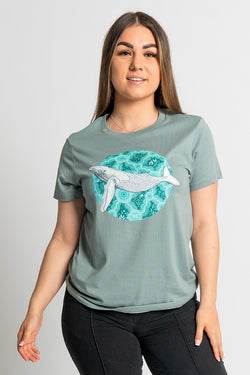 Migaloo 'Australian Wildlife Conservancy' Mineral Cotton Crew Neck Women’s T-Shirt