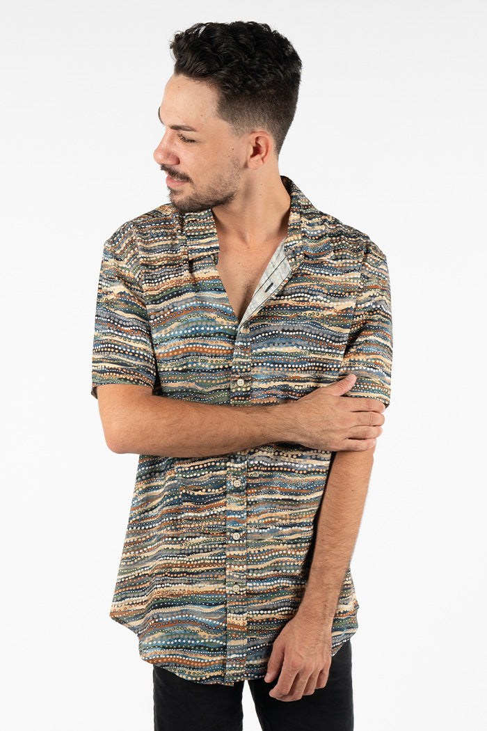 Nguram-bal-bang (Very Deep) Men's Button Up Shirt