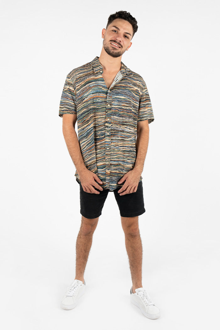 Nguram-bal-bang (Very Deep) Men's Button Up Shirt