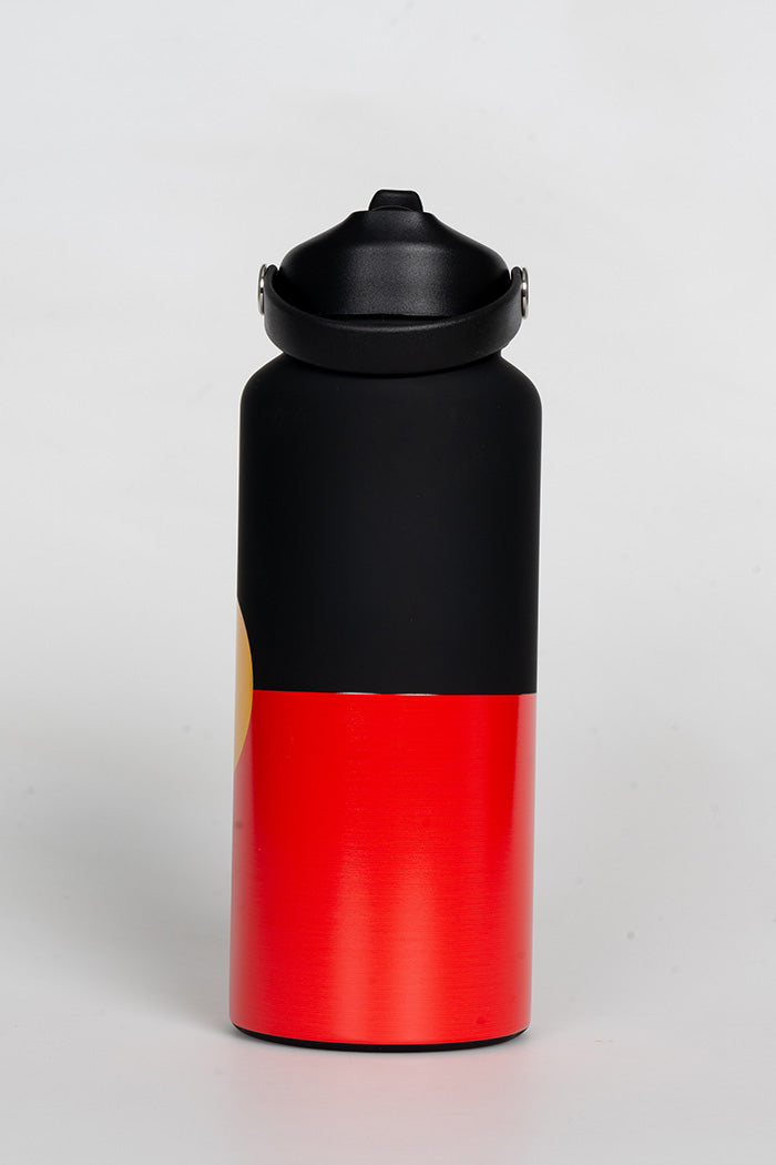 "Raise The Flag" Aboriginal Flag 1 Litre Insulated Stainless Steel Drink Bottle with Handle