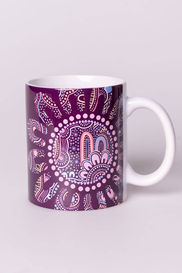 Connection Through Generations (Purple) Ceramic Coffee Mug