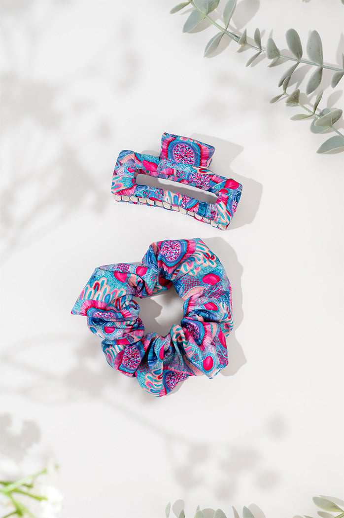 My Journey Scrunchie & Square Claw Clip