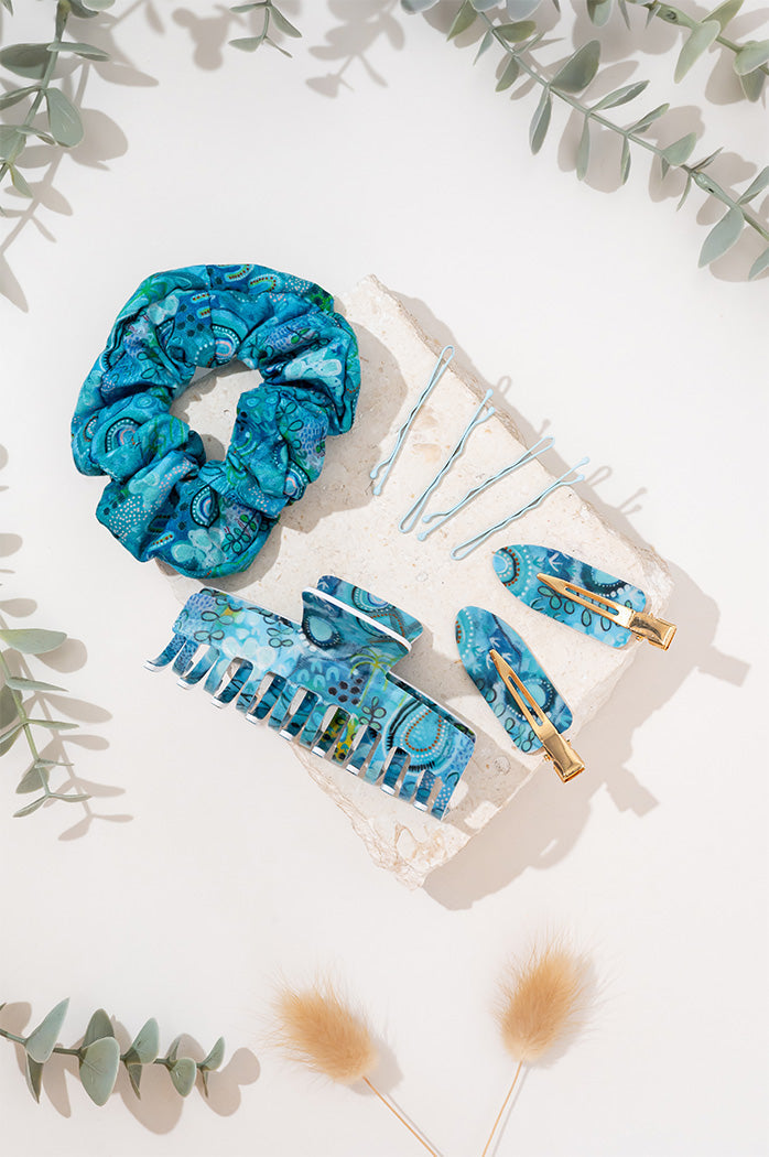 Forest Scrunchie & Hair Accessories Set