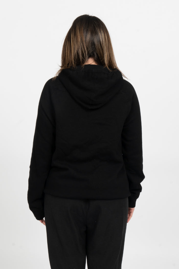 Celebration Black Cotton Blend Women's Hoodie