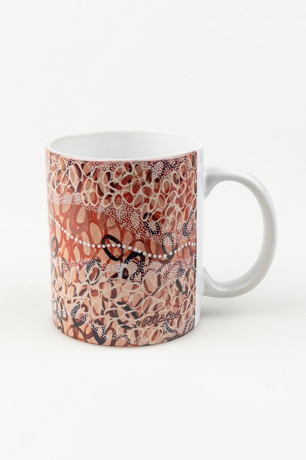 Gubarr (Red Ochre) Ceramic Coffee Mug
