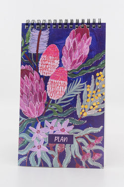 Garden Scene Spiral Notepad