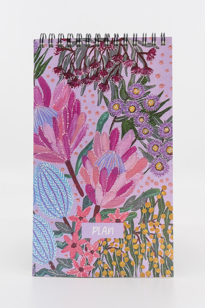 Pink Banksia Spiral Notepad