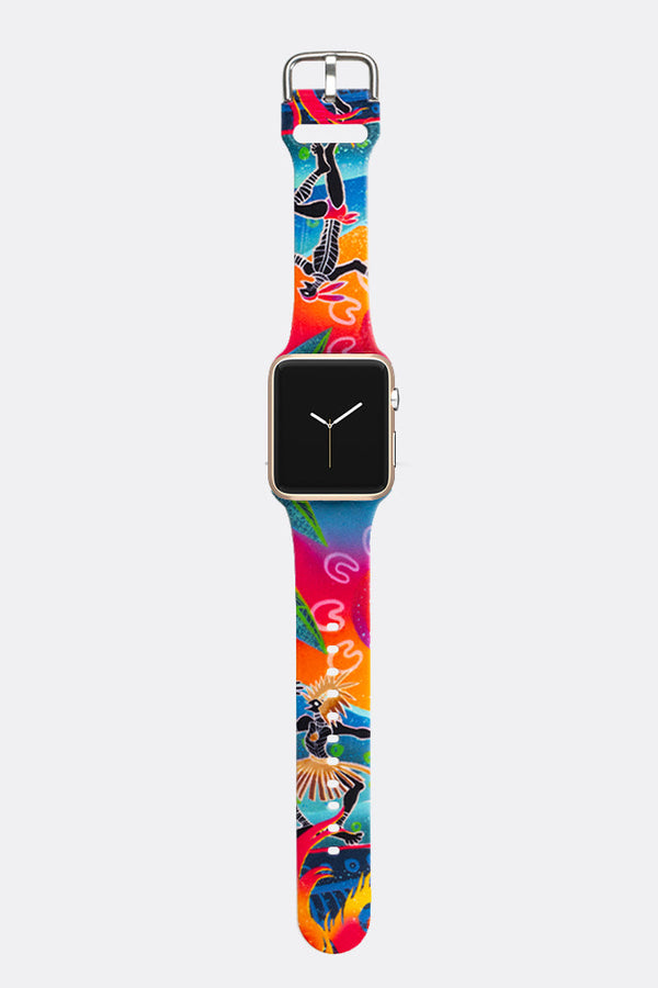 Fire Spirit People NAIDOC 2024 Silicon Apple Watch Strap