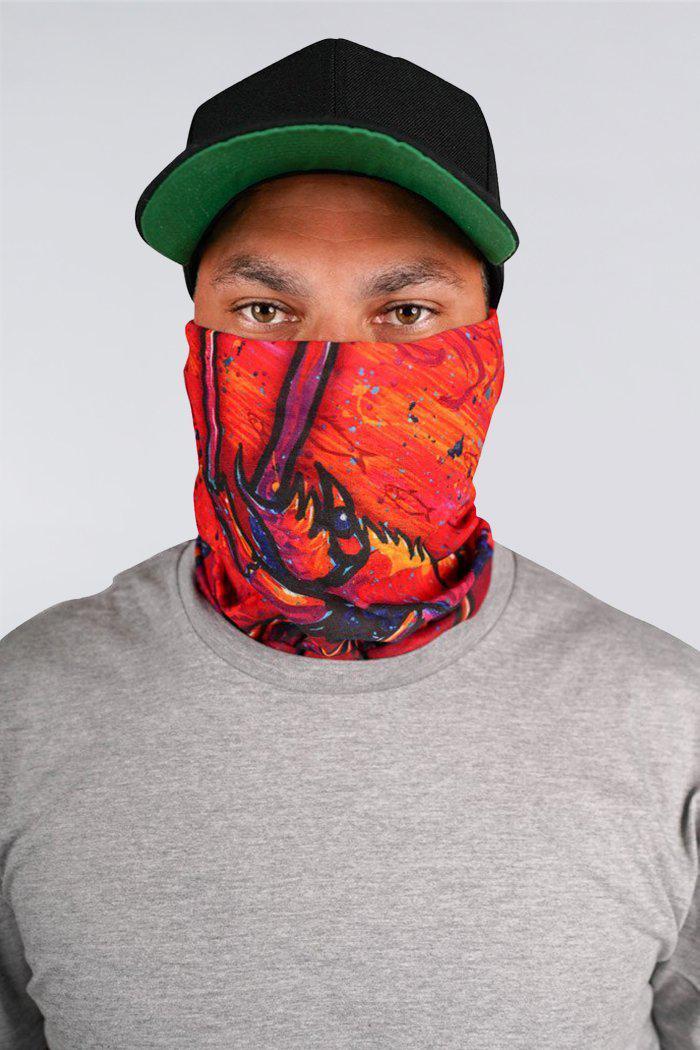 Rock Lobster Dreams Bright Fishing Snood - Neck Gaiter