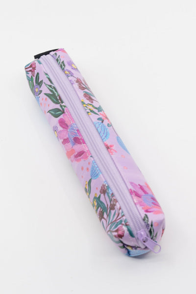 Pink Banksia Small Rectangular Pencil Case with Pen