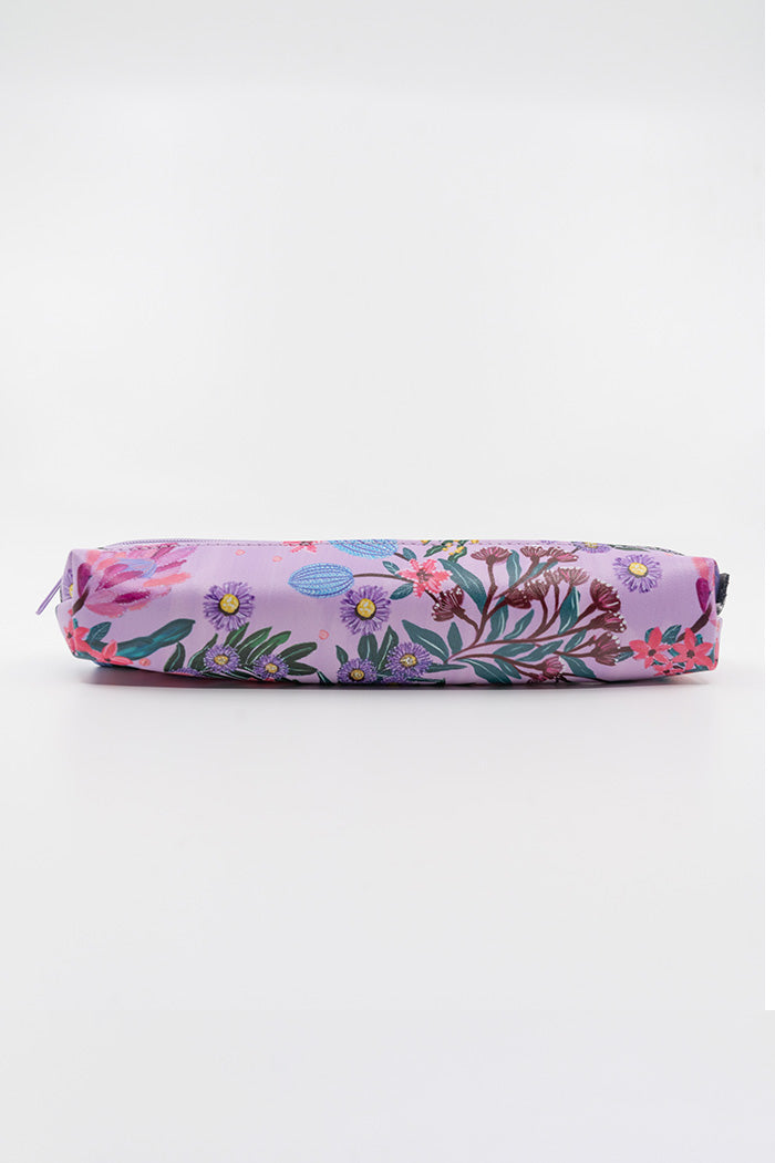 Pink Banksia Small Rectangular Pencil Case with Pen