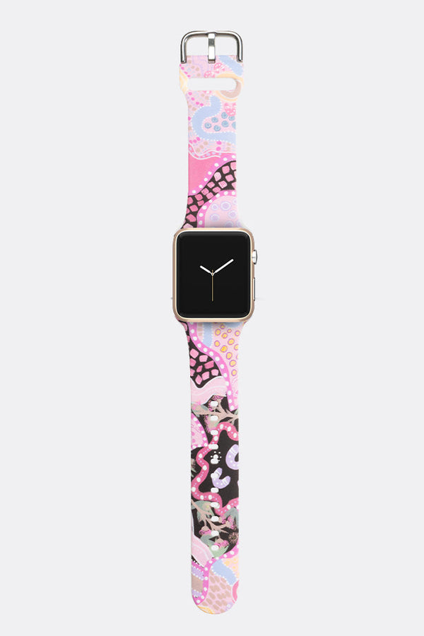 Guiding Light NAIDOC 2024 Silicon Apple Watch Strap