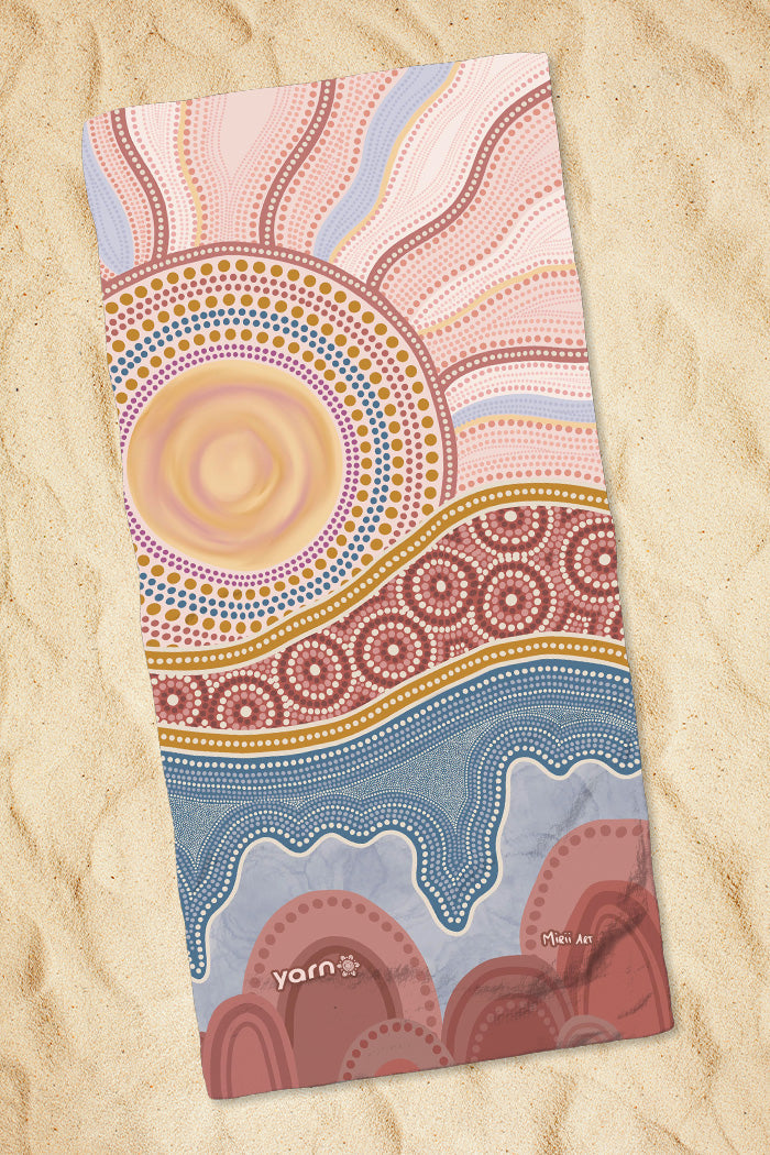 Sunset Healing Beach Towel