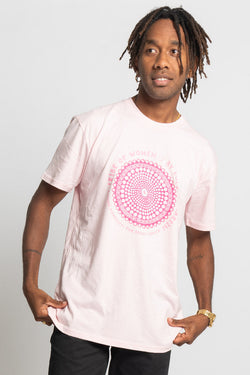 Tribe Of Women Circle Pink Cotton Crew Neck Unisex T-Shirt