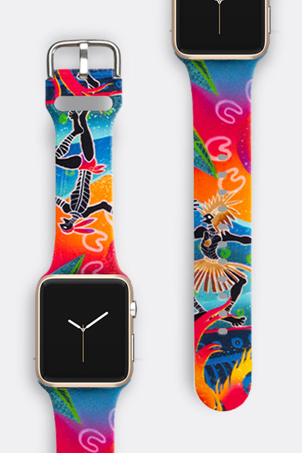 Fire Spirit People Silicon Apple Watch Strap