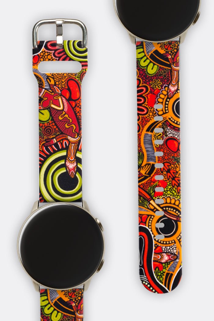 Proud & Deadly NAIDOC 2024 Silicon Samsung Watch Strap