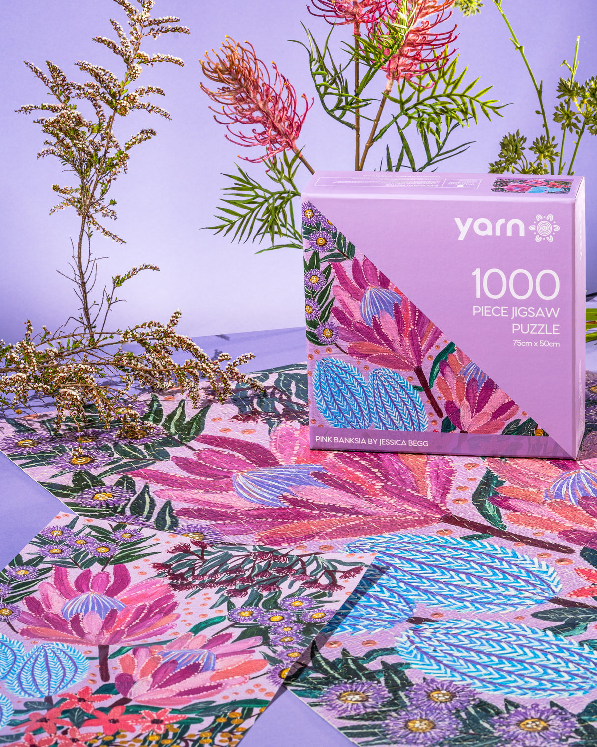 Yarn puzzles in the Brisbane warehouse
