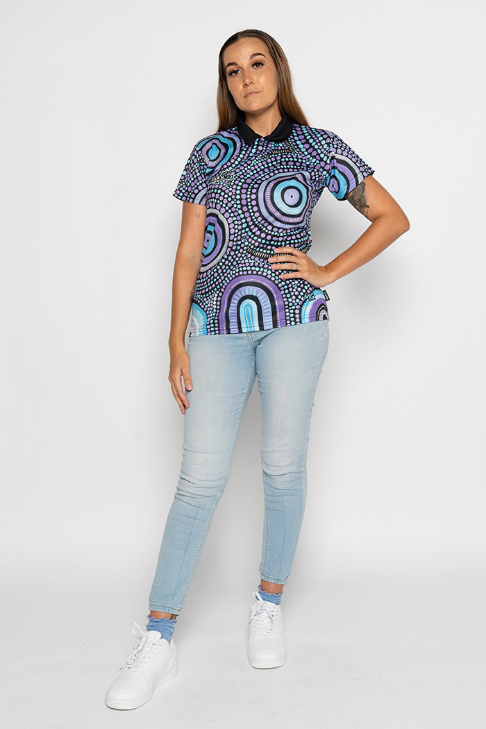 Our Future, Together NAIDOC 2024 Women's Fitted Polo Shirt