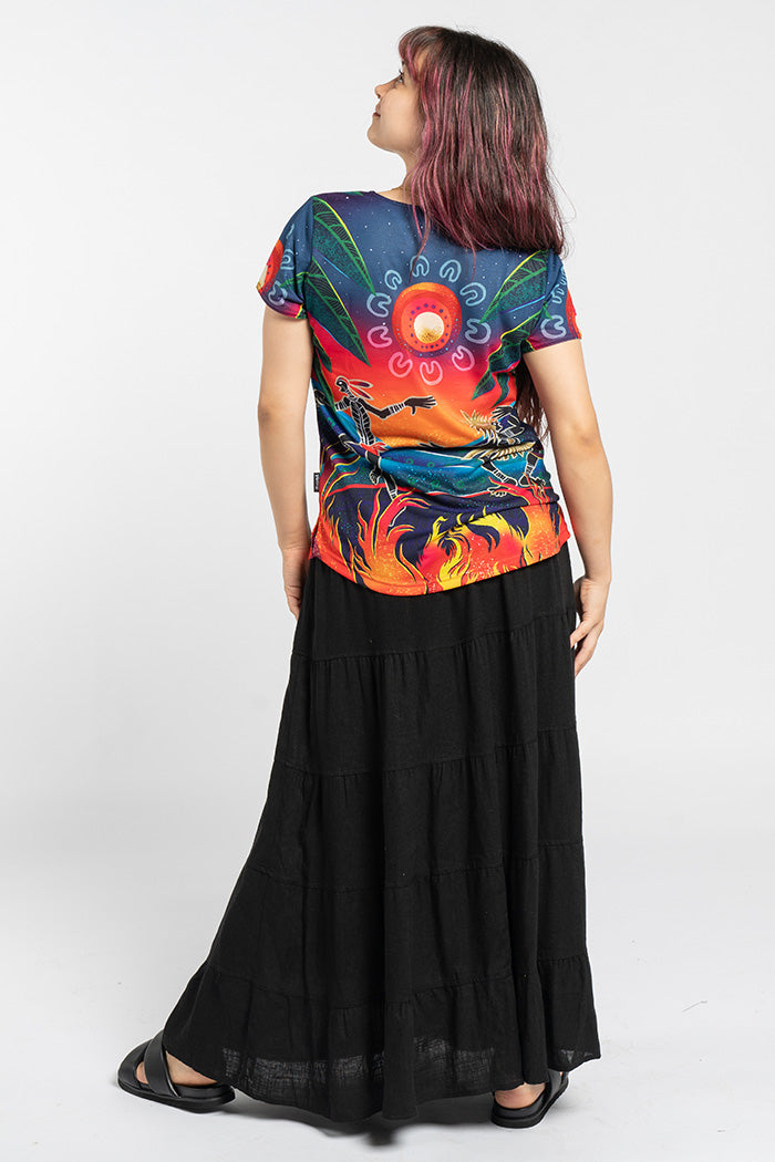 Fire Spirit People Women's Fashion Top