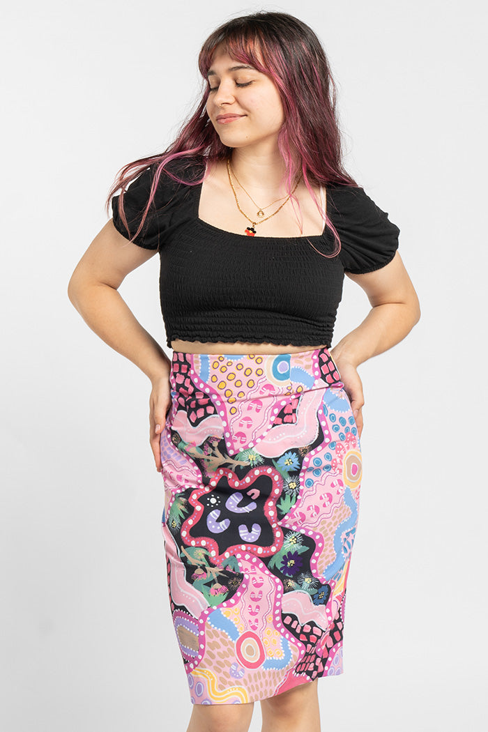 Guiding Light NAIDOC 2024 Pencil Skirt