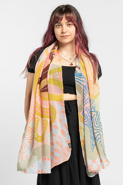 Kindling NAIDOC 2024 Rectangle Chiffon Scarf