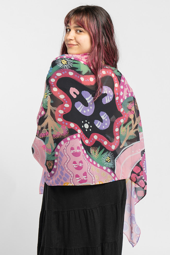 Guiding Light NAIDOC 2024 Rectangle Chiffon Scarf