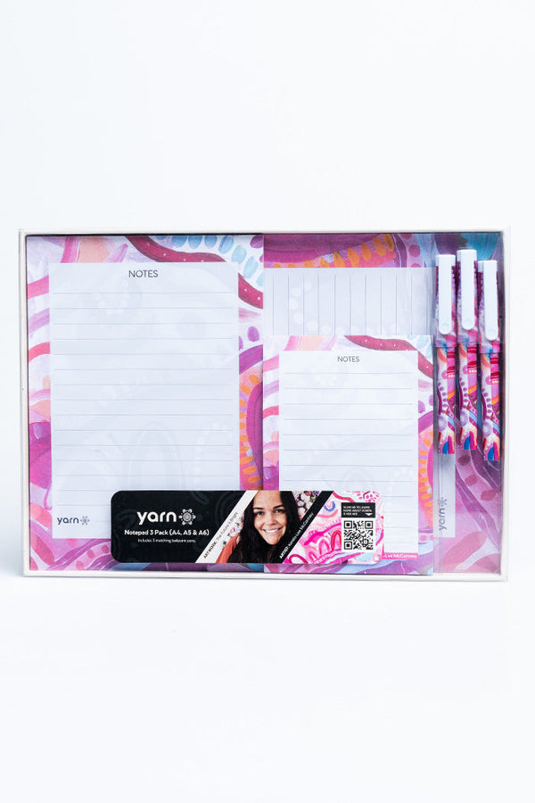 The Future Is Bright Notepad 3 Pack (A4, A5 & A6) with 3 Pack of Pens