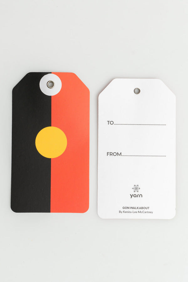 "Raise The Flag" Aboriginal Flag - Gift Tags (5 Pack)