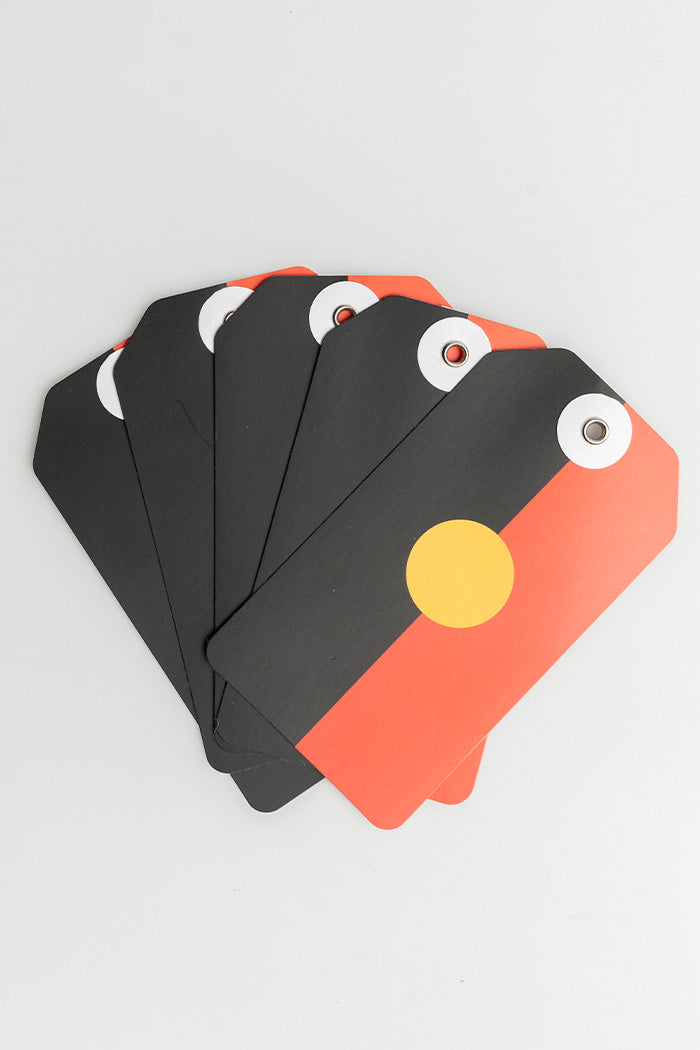 "Raise The Flag" Aboriginal Flag - Gift Tags (5 Pack)