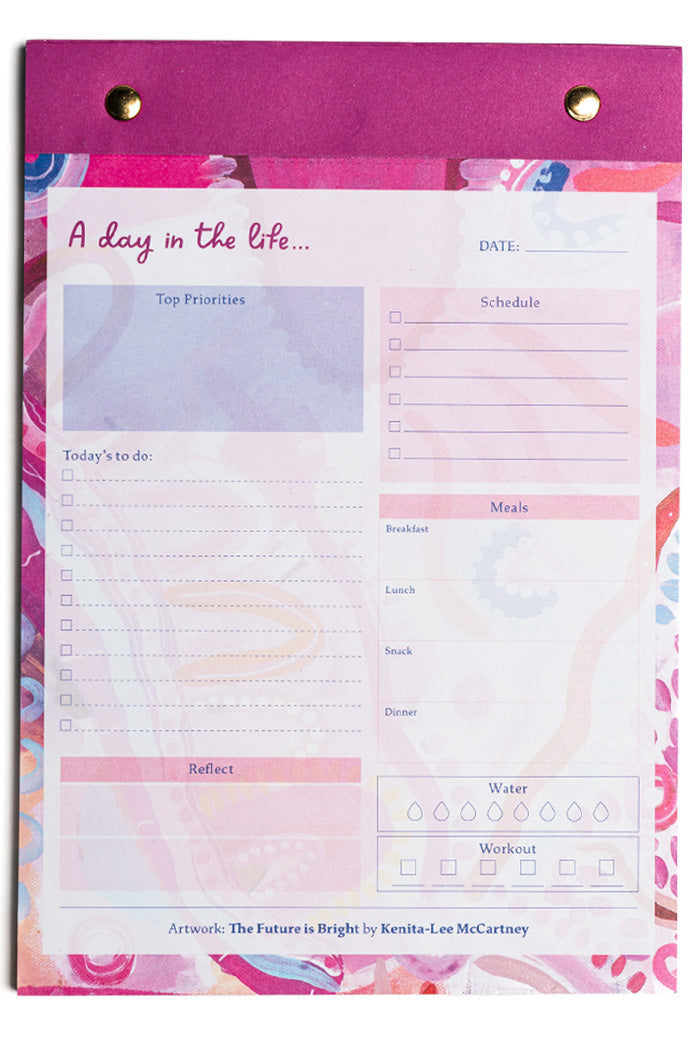 The Future Is Bright A5 Daily Planner Notepad