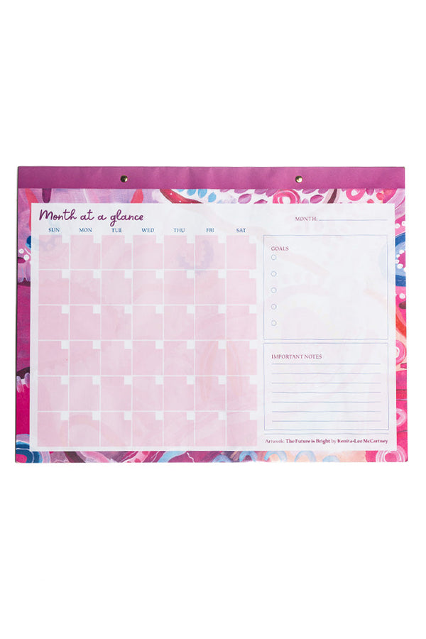 The Future Is Bright A3 Large Desk Planner