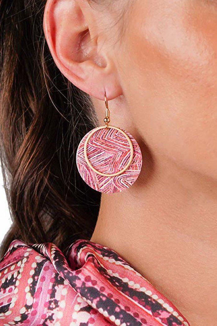 Aboriginal Art Jewellery Australia-Mina Mina Earrings-Yarn Marketplace