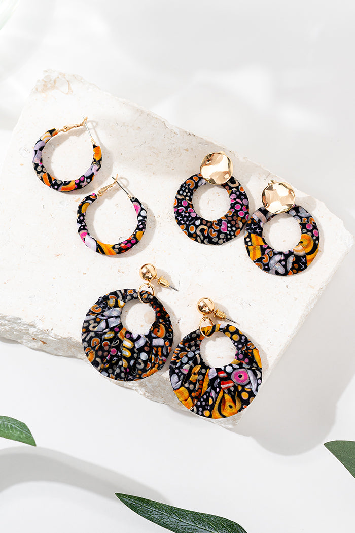 Eastern Maar Wrapped Circle Drop Earrings