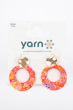 Ngayt Poonan Wrapped Circle Drop Earrings